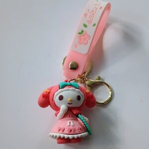 Hello Kitty Keychain Pink Sakura Charm